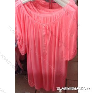 Tunika šaty 3/4 krátky rukáv neon dámska (uni xl-3XL) TALIANSKÁ MÓDA IM718247N
