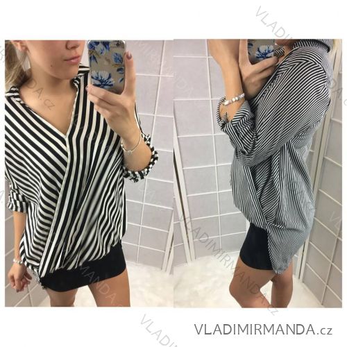 Košeľa dlhý rukáv dámska (46-54) TURECKO moda IM918353