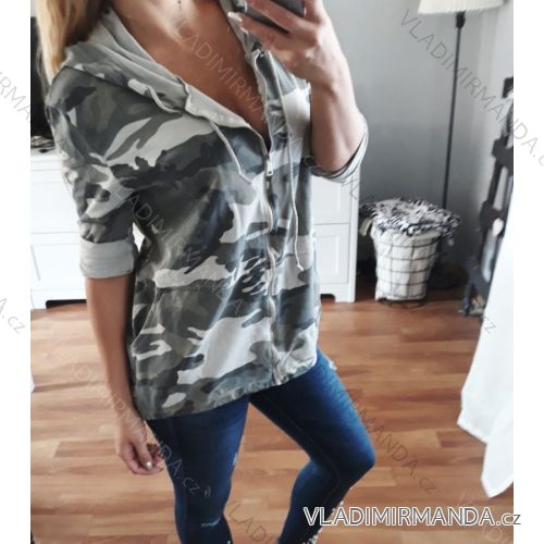 Cardigan / mikina dlhý rukáv dámsky (uni sl) TALIANSKÁ MÓDA IM918375
