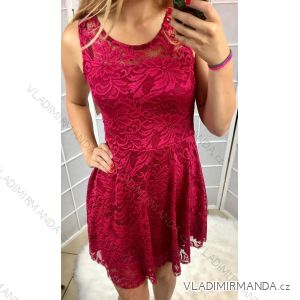 Šaty na ramienka elegantné plesové dámske čipka (uni sl) TALIANSKÁ MÓDA IM918237
