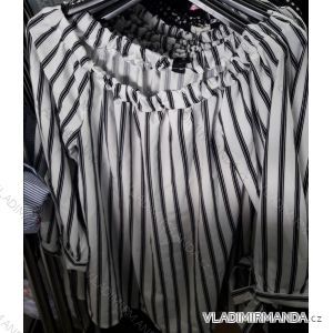 Tunika tričko dlhý rukáv dámske prúžok (uni sl) TALIANSKÁ MÓDA IM918412
