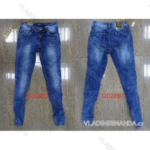 Nohavice riflové dámske (xs-2xl) Gourde GD2829