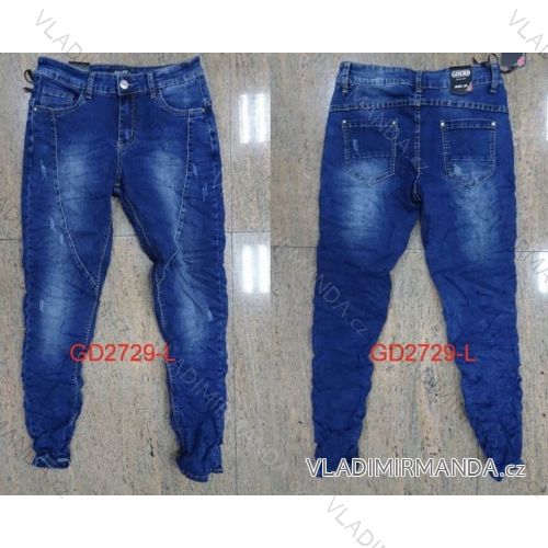 Nohavice riflové dámske (xs-2xl) Gourde GD2729-L
