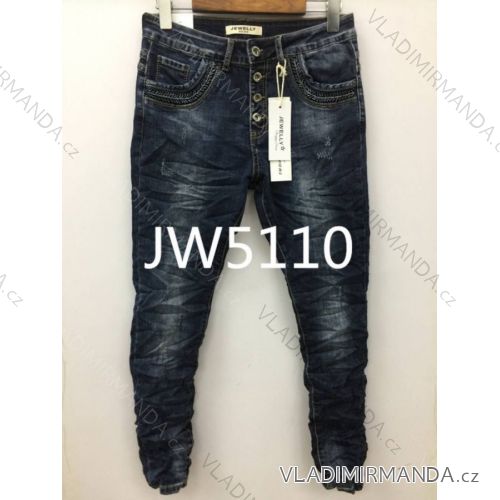 Rifle jeans úzke dlhé dámske (xs-xl) Jewell LEXXURY JW5110

