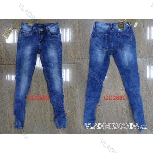 Nohavice riflové dámske (xs-2xl) Gourde GD2889