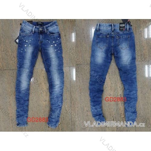 Nohavice riflové dámske (xs-2xl) Gourde GD2883
