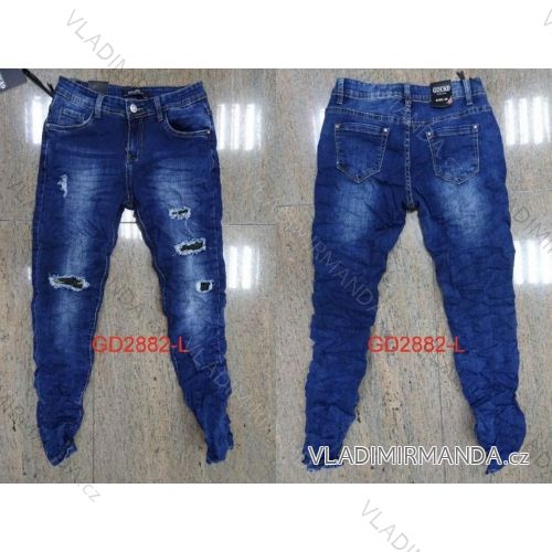 Nohavice riflové dámske (xs-2xl) Gourde GD2882-L