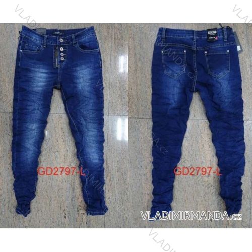 Nohavice riflové dámske (xs-2xl) Gourde GD2797-L
