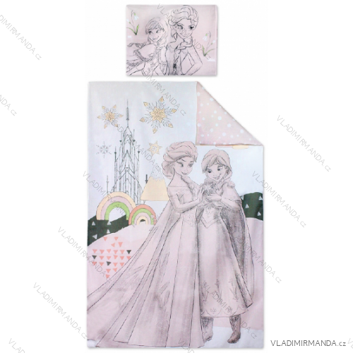 Obliečky frozen detské dievčenské (90 * 140cm; 40 * 55 cm) SETINO FR-H-BEDLINEN-04