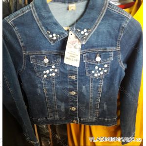 Bunda rifľová s perličkami dámska (xs-xl) Gallop JEANS YK788
