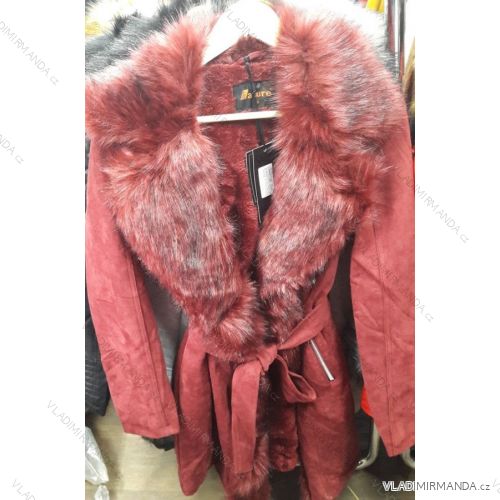 Kabát brúsený koženka dámsky (s-2xl) Atur TALIANSKÁ MÓDA IM918RFW5408