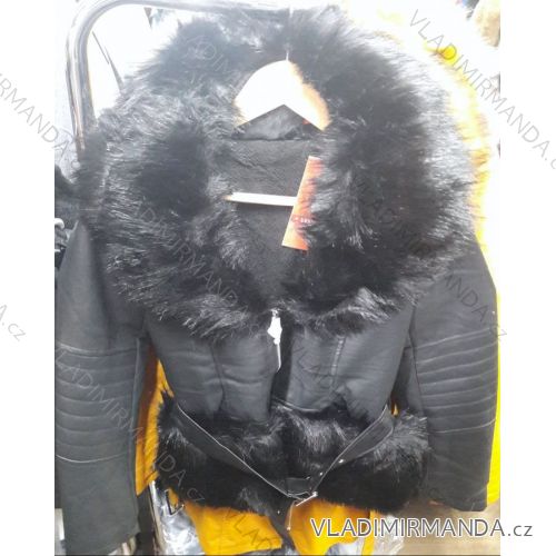 Kabát brúsený koženka dámsky (s-2xl) Atur TALIANSKÁ MÓDA IM918PB623-1