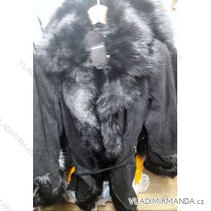 Kabát brúsený koženka dámsky (s-xl) TALIANSKÁ MÓDA IM918F555
