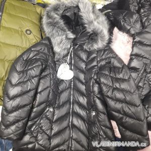 Kabát, bunda zimná s kožušinkou dámska (s-xxl) Taliansko MÓDA IM918-WS-341-1