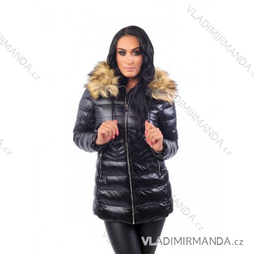 Bunda zimná s kožušinkou dámska prešívania (SML-xl) MFASHION MF18M-203