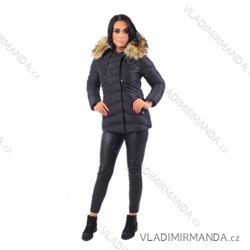 Bunda zimná s kožušinkou dámska prešívania (SML-xl) MFASHION MF18M-204a
