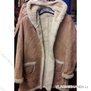 Kabát zimné brúsená koženka s baránkom dámsky (sl) Talianska MODA IM218013