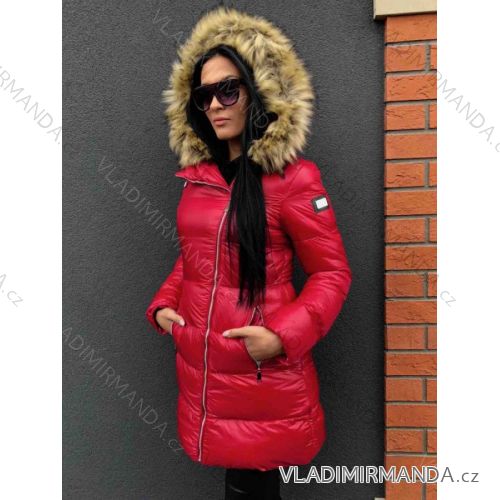Bunda zimná s kožušinkou dámska prešívania (sml) MFASHION MF18119A
