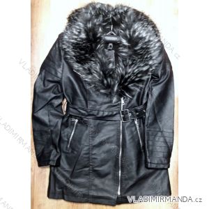 Kožený kabátik zimná s kožušinkou dámsky (s-2xl) MISS SISSY MA118F670