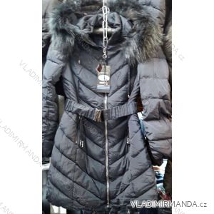 Kabát prešívania zimný s kožušinkou dámsky (s-xxl) Taliansko MÓDA MA118D-038A