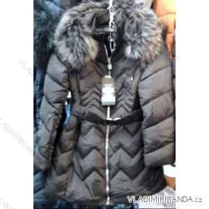 Kabát prešívania zimný s kožušinkou dámsky (s-xxl) Taliansko MÓDA MA118D-052A