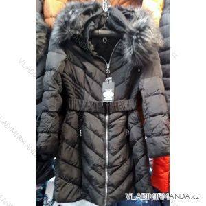 Kabát prešívania zimný s kožušinkou dámsky (s-xxl) Taliansko MÓDA MA118D-038C