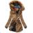 Kabát parka dámska teplá s kožušinkou LHD fashion (s-xl) LHD-A-16