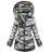 Kabát parka dámska teplá s kožušinkou obojstranná maskáč LHD fashion (s-xl) LHD-Q-625