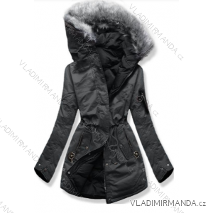 Kabát parka dámska prešívania teplá s kožušinkou obojstranná LHD fashion (s-xl) LHD-B-736