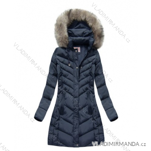 Kabát parka dámska teplá s kožušinkou obojstranná mhm fashion (s-xl) LEU18-MHM-W735