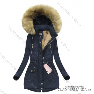 Kabát parka dámska teplá s kožušinkou mhm fashion (s-2xl) LEU18B1030W124