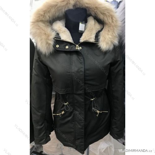 Kabát parka dámska teplá s kožušinkou mhm fashion (s-2xl) LEU18B1029