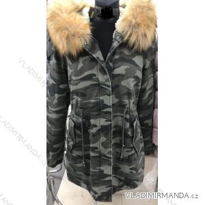 Kabát parka dámska teplá s kožušinkou maskáč mhm fashion (xs-xl) LEU18B1309-100