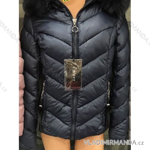 Kabát bunda dámska teplá s kožušinkou s-west fashion (s-2xl) LEU180007