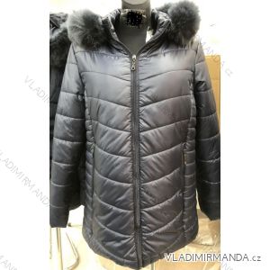 Kabát bunda dámska teplá s kožušinkou nadrozmerné s-west fashion (3XL-7XL) LEU18B102178
