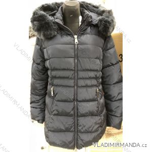 Kabát bunda dámska teplá s kožušinkou s-west fashion (s-2xl) LEU18B1053
