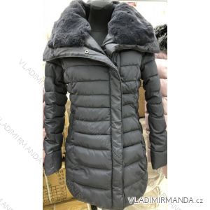 Kabát bunda dámska teplá s kožušinkou s-west fashion (s-2xl) LEU18B1068