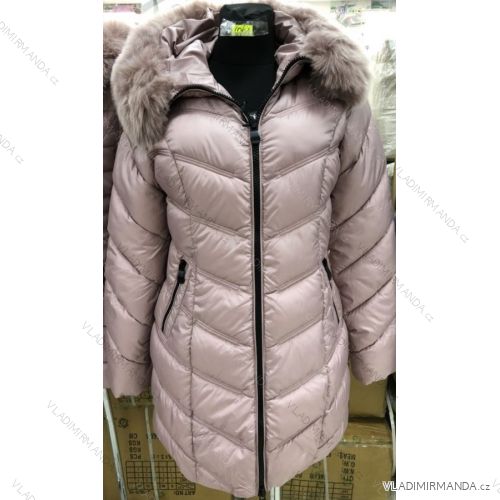 Kabát bunda dámska teplá s kožušinkou s-west fashion (s-2xl) LEU18B1061