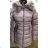 Kabát bunda dámska teplá s kožušinkou s-west fashion (s-2xl) LEU18B1052