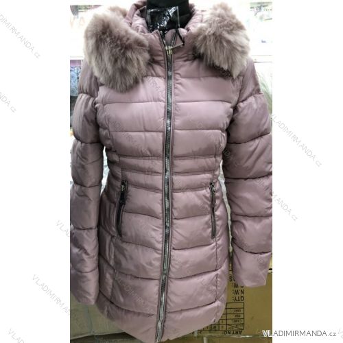 Kabát bunda dámska teplá s kožušinkou s-west fashion (s-2xl) LEU18B1052