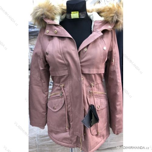 Kabát parka dámska teplá s kožušinkou s-west fashion (xs-xl) LEU181305