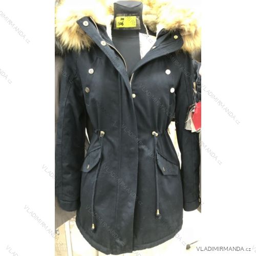 Kabát parka dámska teplá s kožušinkou s-west fashion (xs-xl) LEU181306