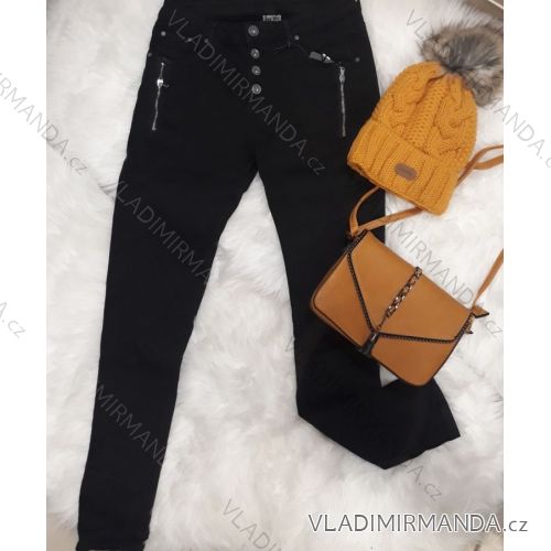 Nohavice riflové dámske (s-xl) Taliansko MÓDA IM518313
