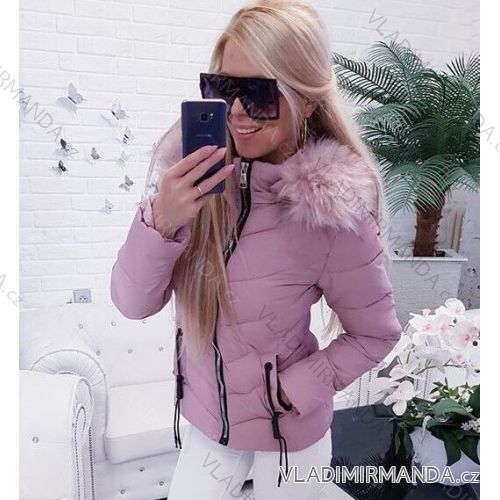 Bunda zimná prešívania s kožušinkou dámska (s-xxl) Poľsko GAR18013