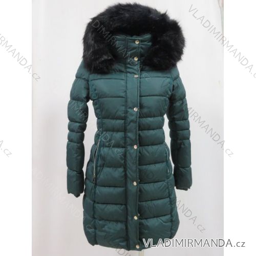 Bunda dámska teplá prešívania s kožušinkou (s-2xl) Poľsko LEU18-10H5515