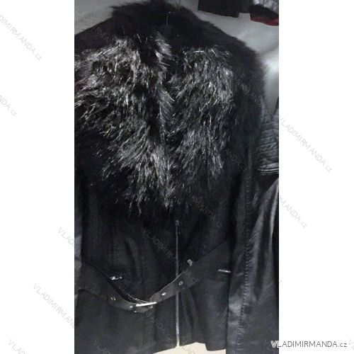 Kabát bunda koženka dámsky (s-2xl) METROFIVE MET18001