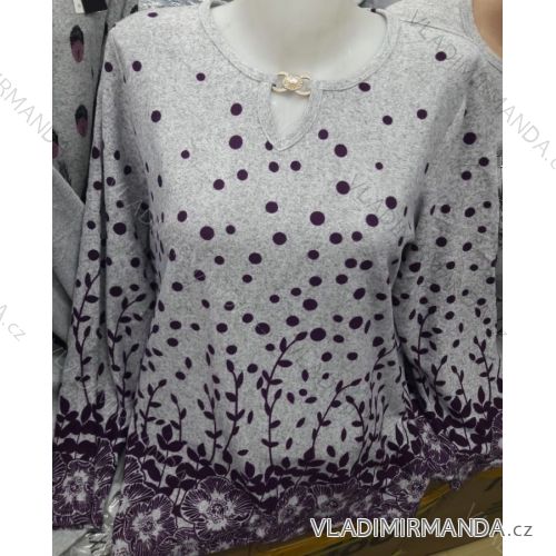 Tričko tunika dlhý rukáv dámske (l-3XL) ERBOSSI PM118220