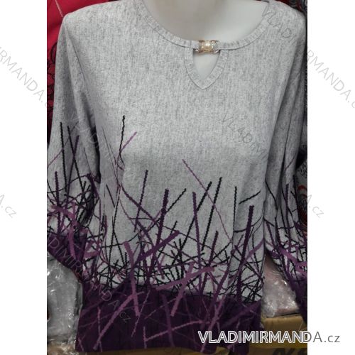 Tričko tunika dlhý rukáv dámske (l-3XL) ERBOSSI PM118221