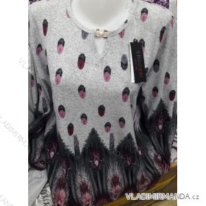 Tričko tunika dlhý rukáv dámske (l-3XL) ERBOSSI PM118222
