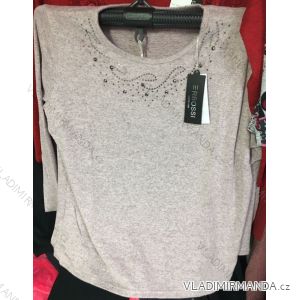 Tričko tunika dlhý rukáv dámske (l-3XL) ERBOSSI IM10187